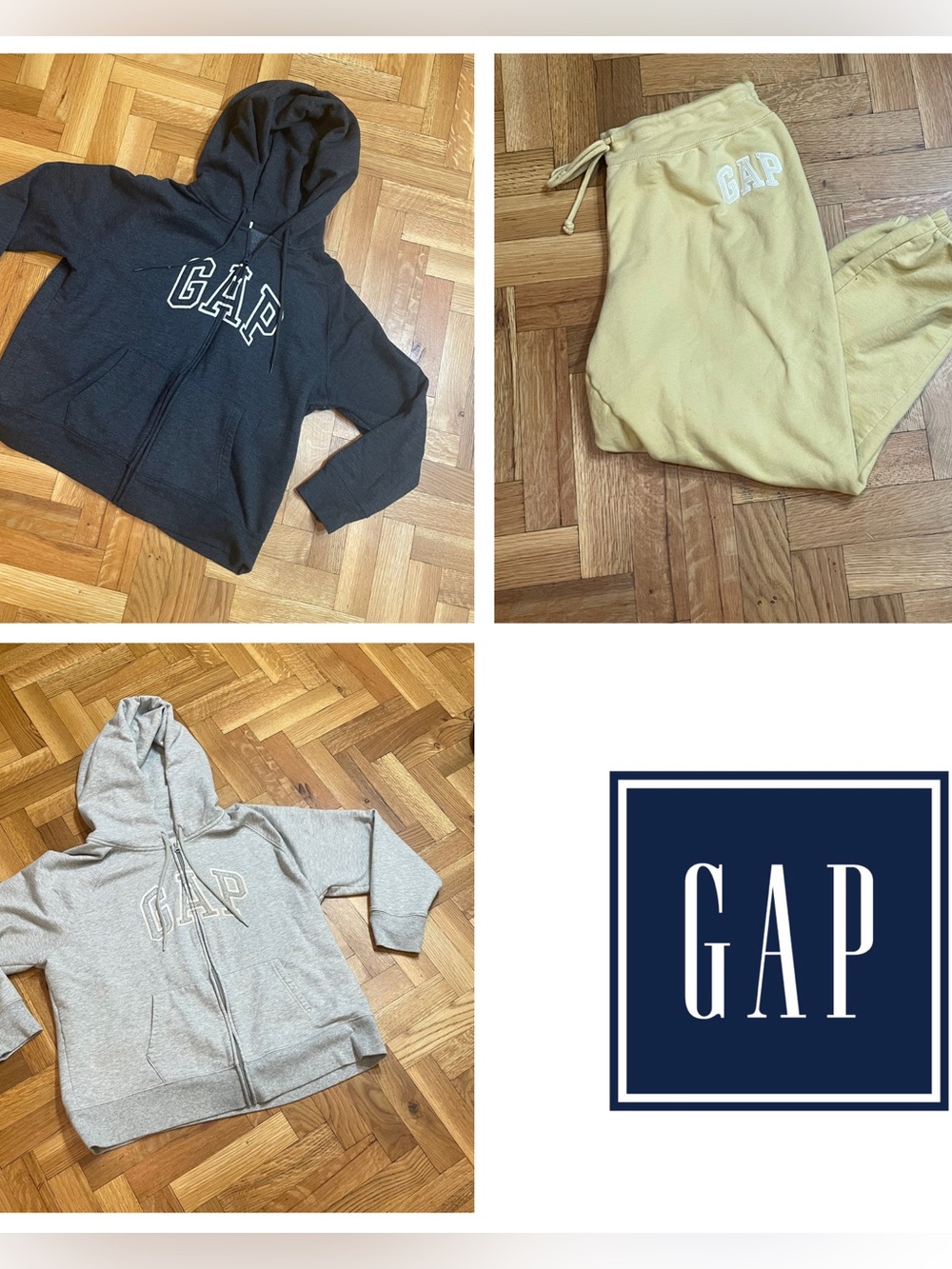 GAP~LOT of TWO Hoodies and a Pair of Capri Sweatpants, XXL